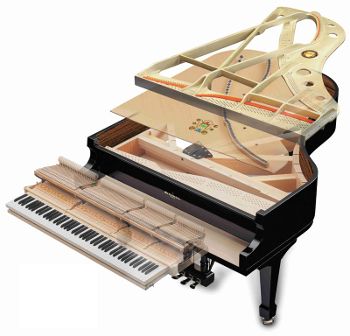 The interior of a piano can degrade over time