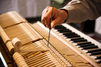 Charles spends between one and half to two hours tuning each piano.  He never walks away from a piano without giving it the best tuning it is possible to give.